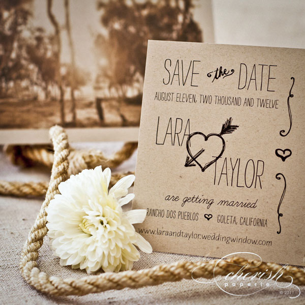 Western Chic wedding stationery