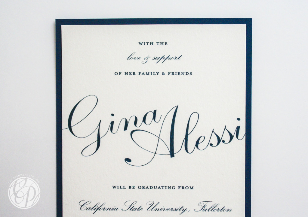 university Graduation Announcements 2013 Cherish Paperie