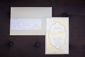 Vintage Grey and Yellow Wedding Shower