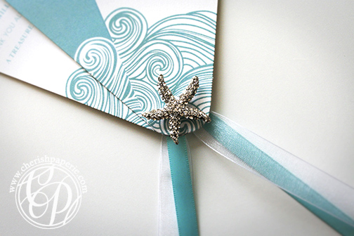 starfish_wedding_program_charm detail